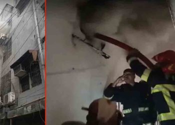 পুরানা পল্টনে বহুতল ভবনে আগুন