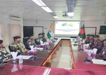 সোনামসজিদে বিজেবি-বিএসএফের মধ্যে সেক্টর কমান্ডার পর্যায়ে সভা অনুষ্ঠিত