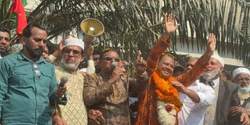 সিংড়ায় বিএনপি নেতা দাউদার মাহমুদকে সংবর্ধনা 