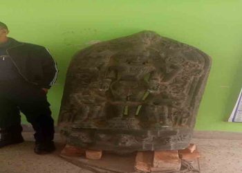 কষ্টিপাথরের বিষ্ণমূর্তি উদ্ধার