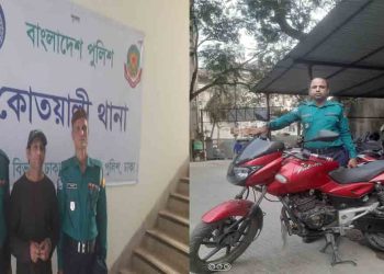 রাজধানীতে চেকপোস্ট চলাকালে চোরাই মোটরসাইকেল উদ্ধার, আটক ১
