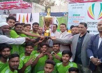 শিবগঞ্জে ফুটবল টুর্নামেন্টের ফাইনাল খেলা