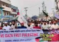 শিবগঞ্জে ফিলিস্তিনে গণহত্যা ও গাঁজায় হামলার প্রতিবাদে বিক্ষোভ মিছিল
