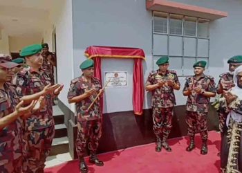 ভোলাহাটে বিজিবি’র দু’টি নবনির্মিত বিওপি উদ্বোধন