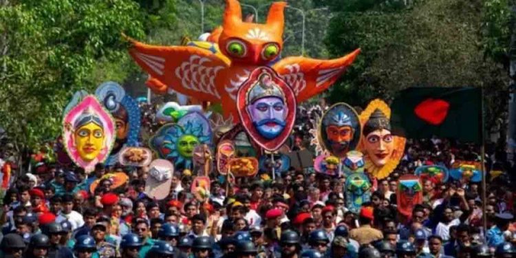 বদলে গেলো মঙ্গল শোভাযাত্রার নাম