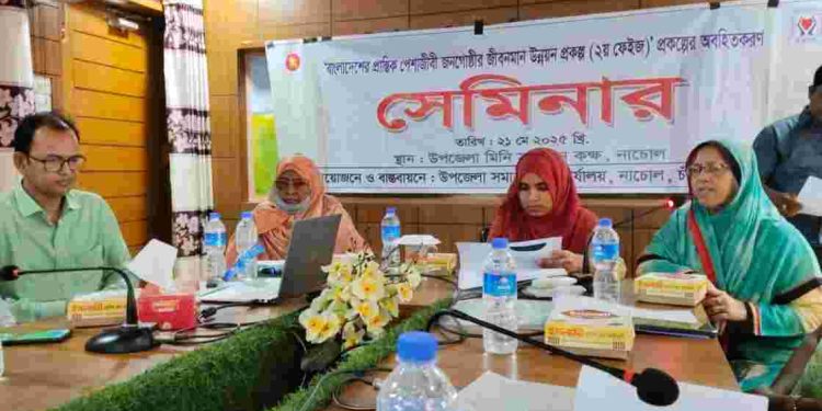 প্রান্তিক পেশাজীবী জনগোষ্ঠীর জীবন মান উন্নয়নে অবহিতকরণ সেমিনার অনুষ্ঠিত
