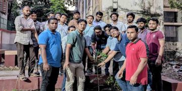 জবি ছাত্রদলের উদ্যোগে বৃক্ষরোপণ কর্মসূচি