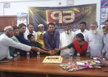 চাঁপাইনবাবগঞ্জে বর্ণাঢ্য আয়োজনে একাত্তর টিভির জন্মদিন পালন