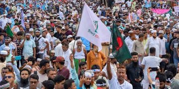 সমাবেশ শুরুর আগেই কানায় কানায় পূর্ণ সোহরাওয়ার্দী উদ্যান