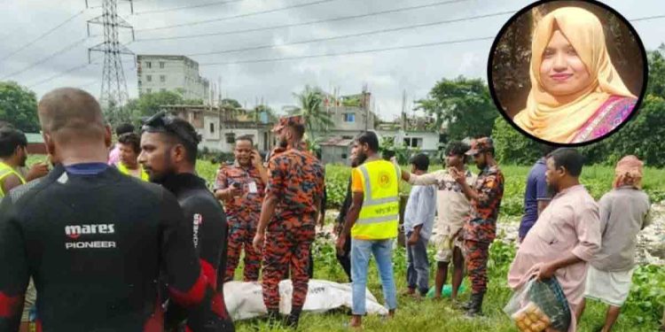 ড্রেনে পড়ে নিখোঁজ সেই নারীর মরদেহ উদ্ধার