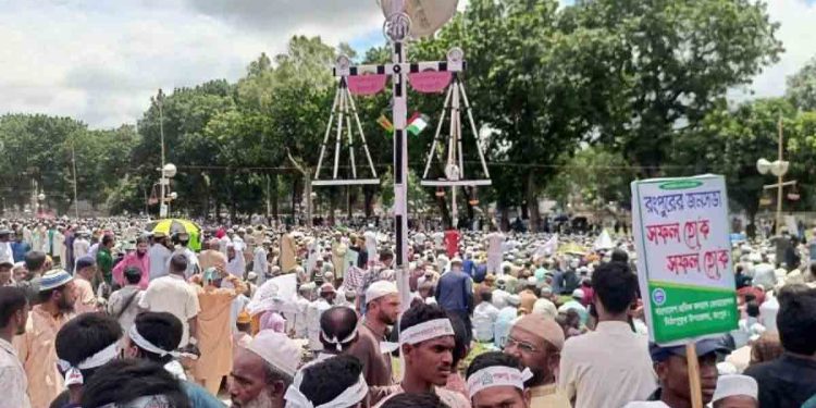 রংপুরে জামায়াতের সমাবেশ শুরু
