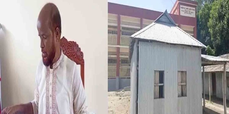 কুড়িগ্রামের নাগেশ্বরীতে প্রধান শিক্ষকের বিরুদ্ধে স্কুলঘর ভেঙে বিক্রির অভিযোগ