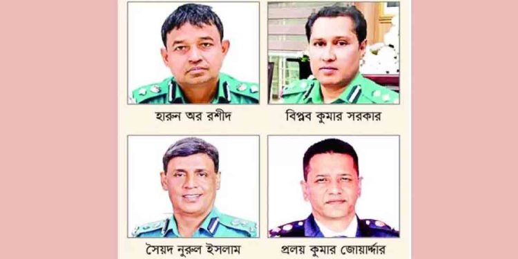 হারুন, বিপ্লবসহ ৪০ পুলিশ কর্মকর্তার পদক বাতিল