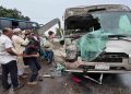 সড়ক দূর্ঘটনায় ইবির শিক্ষকবাহী মিনি বাস