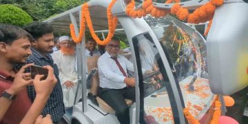 ইবিতে পরিবেশবান্ধব শাটল কার চালু