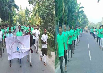 কুড়িগ্রামের ফুলবাড়ীতে প্রথমবারের মতো ম্যারাথন দৌড় প্রতিযোগিতা