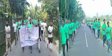 কুড়িগ্রামের ফুলবাড়ীতে প্রথমবারের মতো ম্যারাথন দৌড় প্রতিযোগিতা