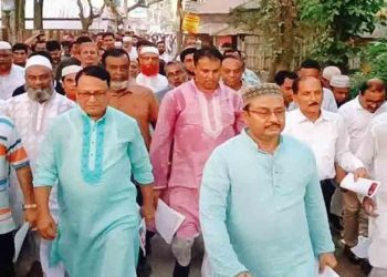 ফখরউদ্দীন আহমেদ বাচ্চুর নেতৃত্বে ভালুকায় বিএনপির ৩১ দফা কর্মসূচি উদ্বোধন, র‍্যালিতে জনতার ঢল