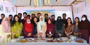 শিক্ষার্থীদের তৈরি পিঠায় মুখর কুড়িগ্রাম কৃষি বিশ্ববিদ্যালয়ের নবান্ন উৎসব