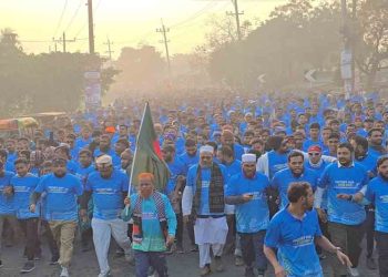 চাঁপাইনবাবগঞ্জ উন্নয়ন ফোরামের আয়োজনে ম্যারাথন দৌড় প্রতিযোগিতা