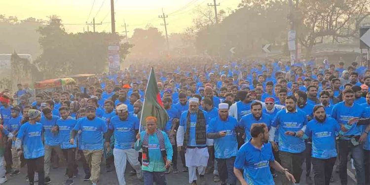 চাঁপাইনবাবগঞ্জ উন্নয়ন ফোরামের আয়োজনে ম্যারাথন দৌড় প্রতিযোগিতা