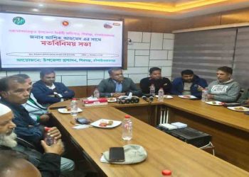 শিবগঞ্জে সাংবাদিকদের সাথে নবাগত উপজেলা নির্বাহী অফিসারের মতবিনিময় সভা 