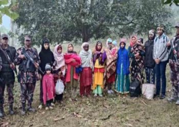 ভারত থেকে সীমান্ত দিয়ে অবৈধ অনুপ্রবেশের সময় ২৭ জন আটক