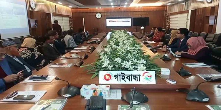 গাইবান্ধায় নিরাপদ অভিবাসন বিষয়ক গোল টেবিল বৈঠক অনুষ্ঠিত 