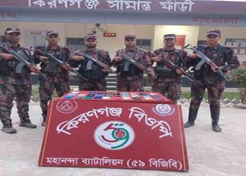 শিবগঞ্জ সীমান্তে বিজিবির অভিযানে ২৯টি ভারতীয় মোবাইল জব্দ 