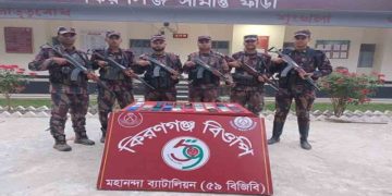 শিবগঞ্জ সীমান্তে বিজিবির অভিযানে ২৯টি ভারতীয় মোবাইল জব্দ 