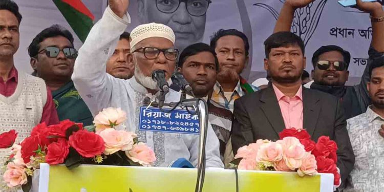 নির্বাচনে কেউ অশান্তি করলে ছাড় নেই– অধ্যাপক শাহজাহান মিঞা