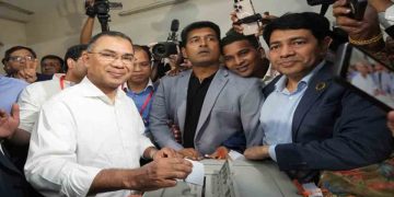 ভোট দিলেন তারেক রহমান