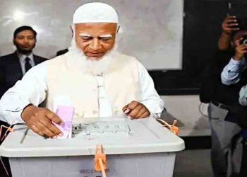 ভোট দিলেন জামায়াত আমির