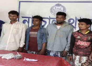 নাচোলে হেরোইন ও গাঁজাসহ আটক ৪জন