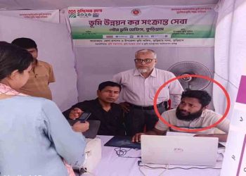 কুড়িগ্রামের সদর ভূমি অফিসে ভূমিসেবা মেলাতেও ‘দালাল’ দিয়ে সেবা