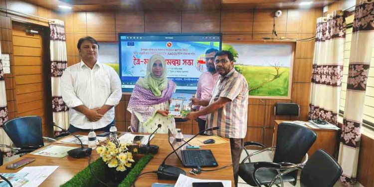 নাচোলে গ্রাম আদালত কার্যক্রমের অগ্রগতি বিষয়ক ত্রৈমাসিক সমন্বয় সভা অনুষ্ঠিত