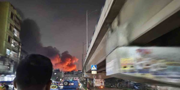 মিরপুরের কালশীতে আগুন