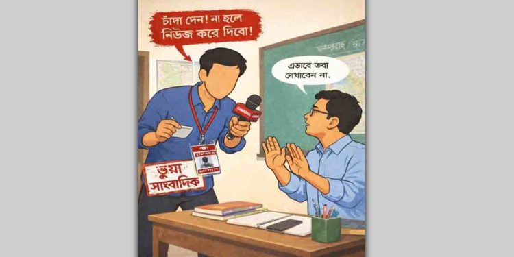 কুড়িগ্রামে যমুনা টিভির নাম ভাঙিয়ে চাঁদাবাজির অভিযোগ