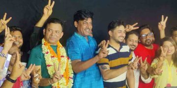 শিল্পী সমিতির সভাপতি শিবা শানু, সম্পাদক জয় চৌধুরী