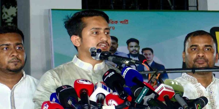 ভোট গণনায় কারচুপি হলে ‘সেই হাত আর থাকবে না’: রাজশাহীতে সারজিস আলম
