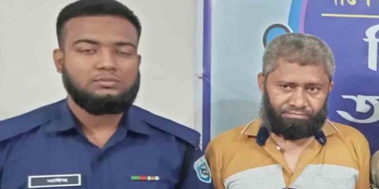 মায়ের ঘরে আগুন দেয়া মাদকাসক্ত ছেলে ফুলবাড়ী থেকে গ্রেফতার