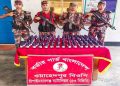 চাঁপাইনবাবগঞ্জ সীমান্তে ৫৩ বিজিবি’র অভিযানে বিপুল পরিমান ভারতীয়  এস্কাফ সিরাপ জব্দ