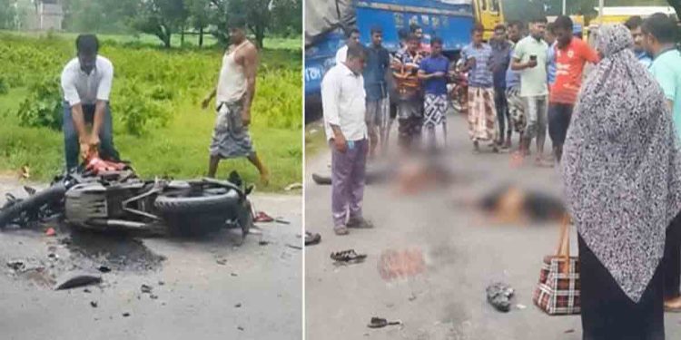 চাঁপাইনবাবগঞ্জে পৃথক দুটি সড়ক দুর্ঘটনায় ৪ মোটরসাইকেল আরোহী নিহত